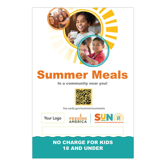 Summer Meals A-frame Sign in English